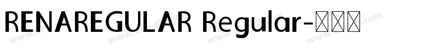 RENAREGULAR Regular字体转换